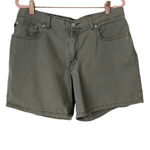 Vintage Polo Ralph‎ Lauren Shorts Womens 12 Green 5" Saturday Night Chino Y2K